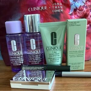 Clinique Skin Care and Makeup Set with cosmetic bag